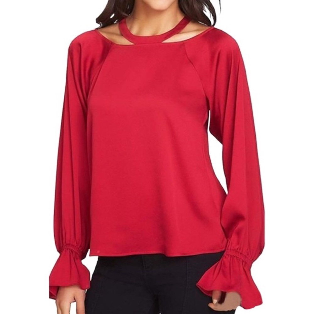NEW 1.State Dramatic Pause Blouse Small